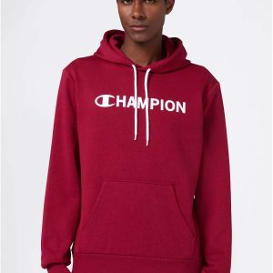FELPA CON CAPPUCCIO CHAMPION DA UOMO BORDEAUX