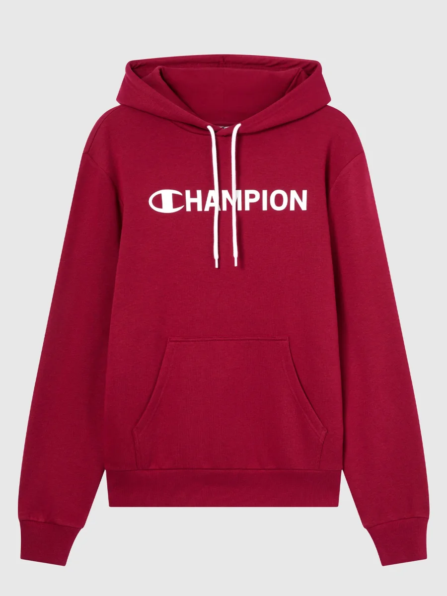 FELPA CON CAPPUCCIO CHAMPION DA UOMO BORDEAUX - immagine 3