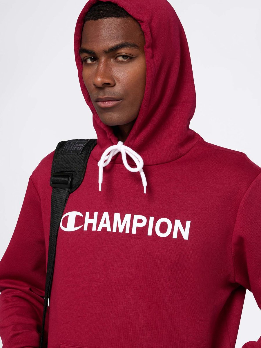 FELPA CON CAPPUCCIO CHAMPION DA UOMO BORDEAUX - immagine 6