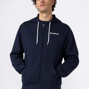 FELPA FULL ZIP CHAMPION DA UOMO BLU