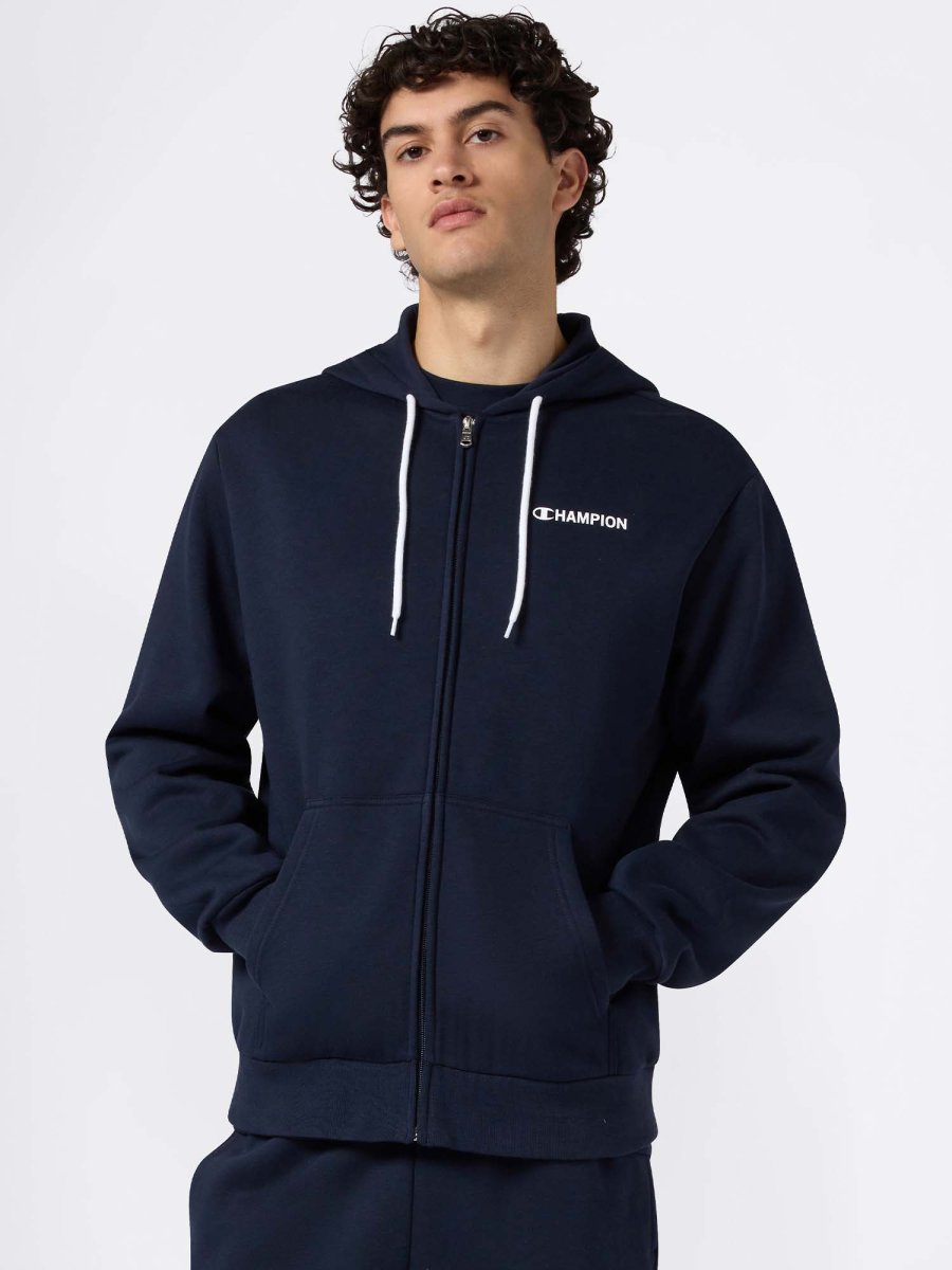 FELPA FULL ZIP CHAMPION DA UOMO BLU