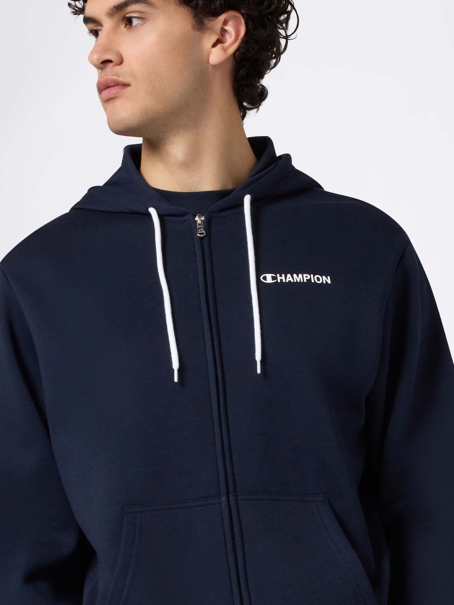 FELPA FULL ZIP CHAMPION DA UOMO BLU - immagine 6