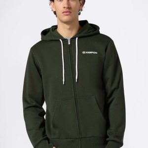 FELPA FULL ZIP CHAMPION DA UOMO VERDE