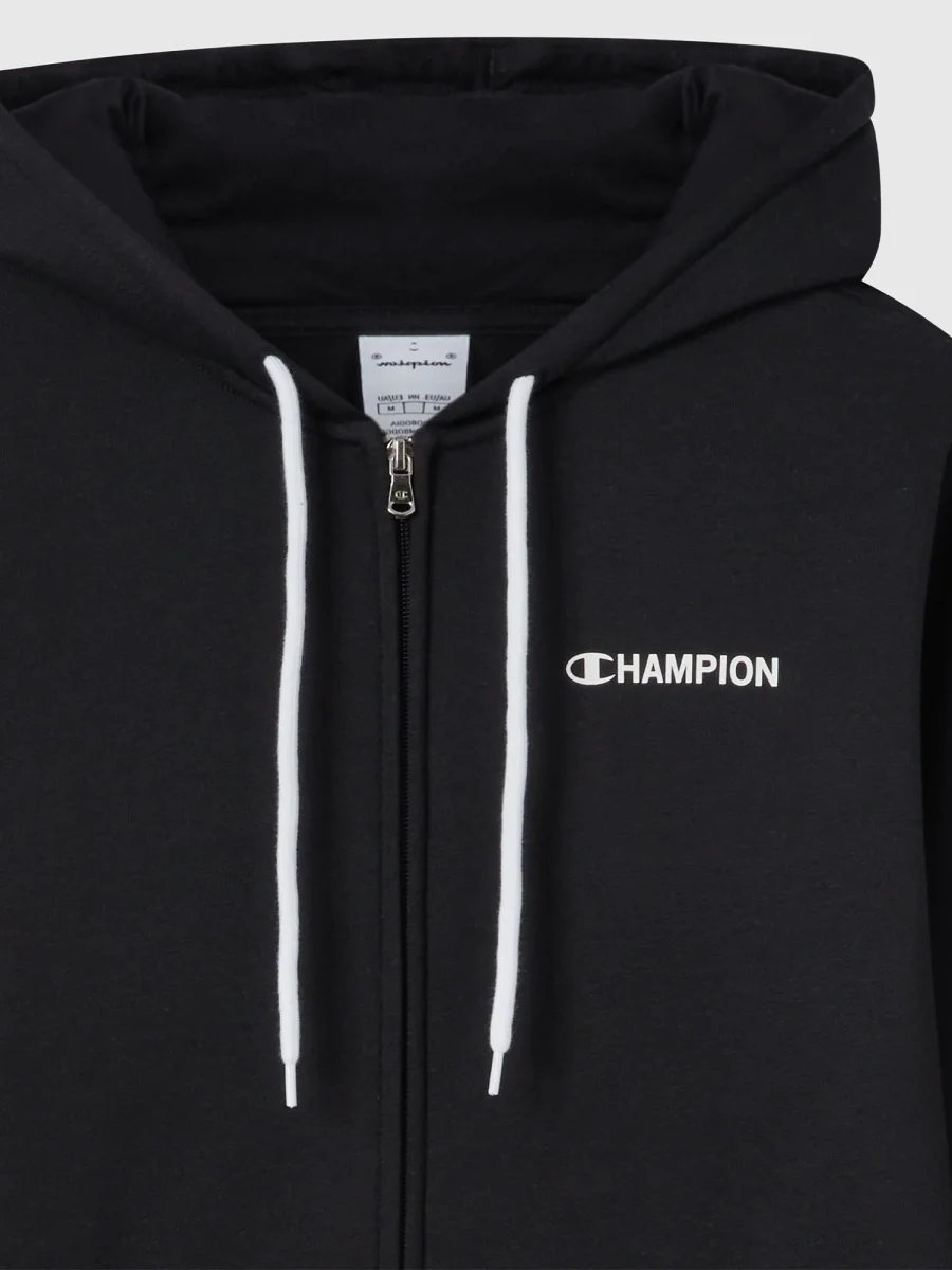 FELPA FULL ZIP CHAMPION DA UOMO NERO - immagine 5