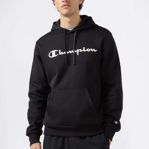 FELPA CON CAPPUCCIO CHAMPION DA UOMO NERO