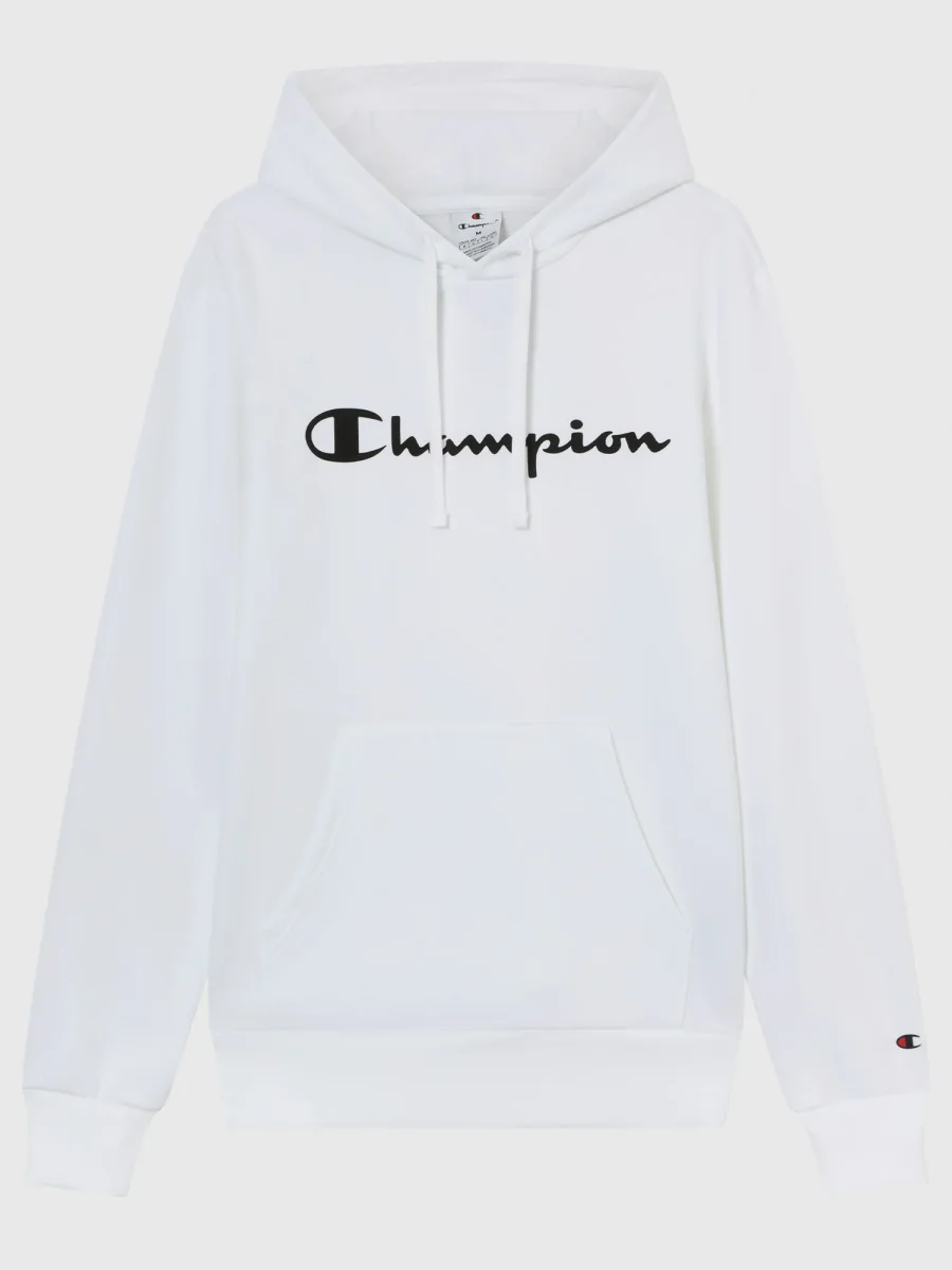 FELPA CON CAPPUCCIO CHAMPION DA UOMO BIANCO - immagine 3