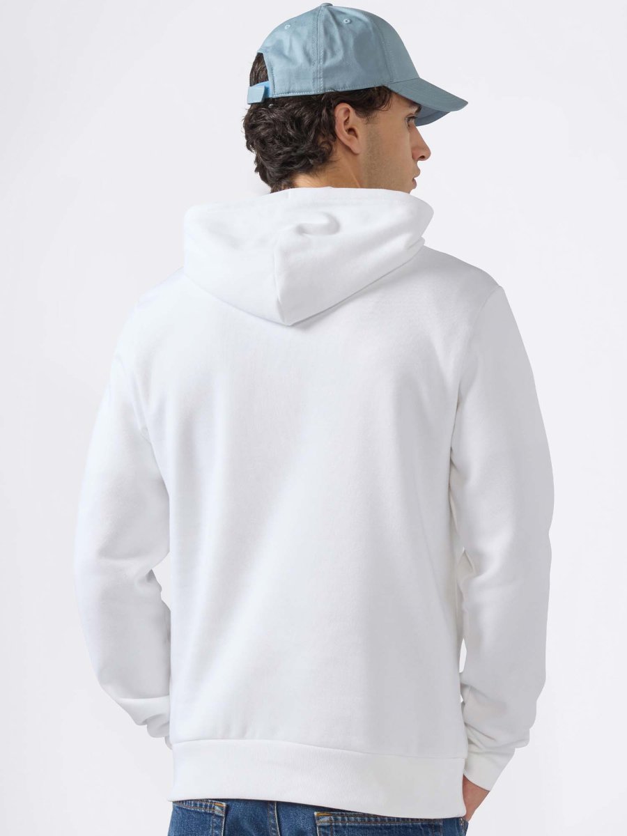 FELPA CON CAPPUCCIO CHAMPION DA UOMO BIANCO - immagine 4