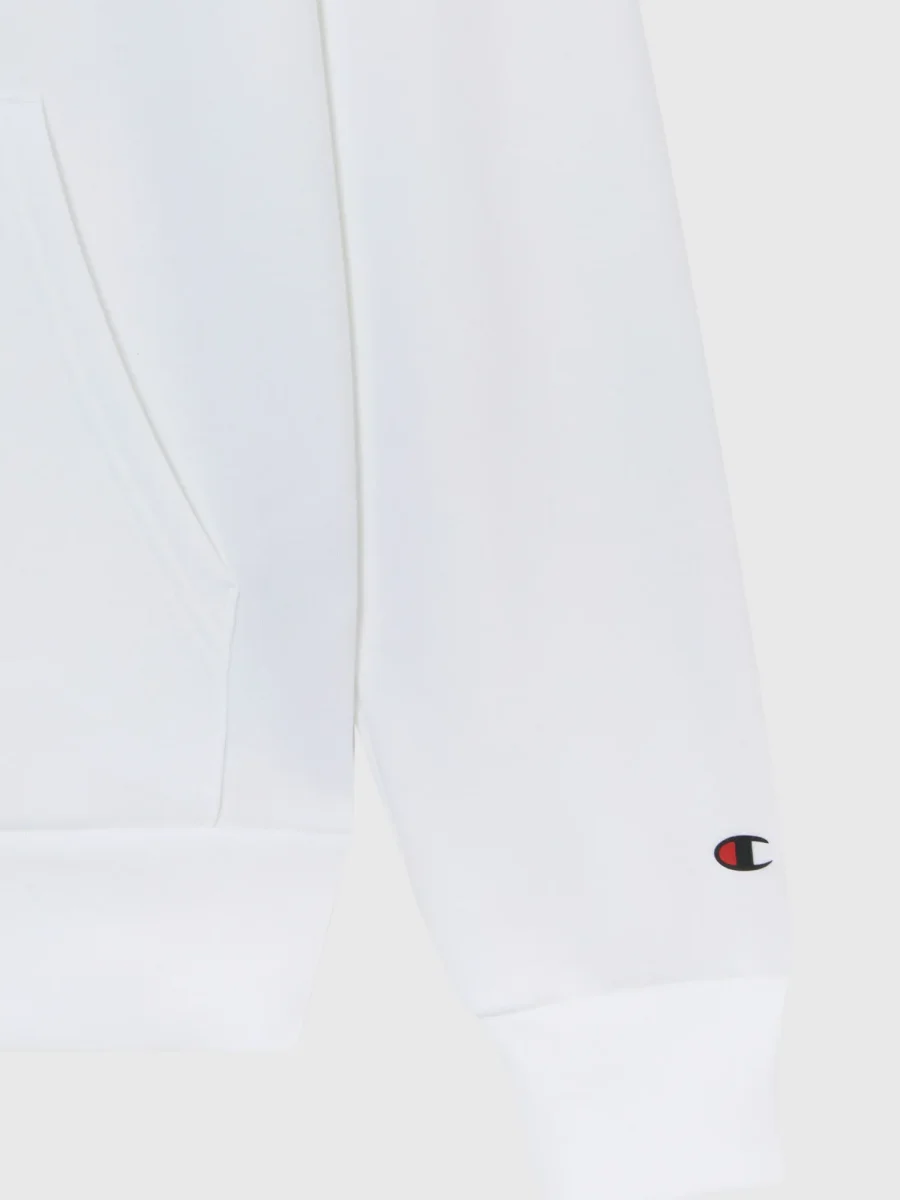 FELPA CON CAPPUCCIO CHAMPION DA UOMO BIANCO - immagine 6