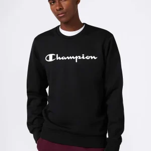 FELPA GIROCOLLO CHAMPION DA UOMO NERO