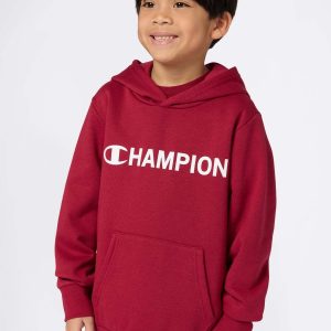FELPA CON CAPPUCCIO CHAMPION DA BAMBINO BORDEAUX