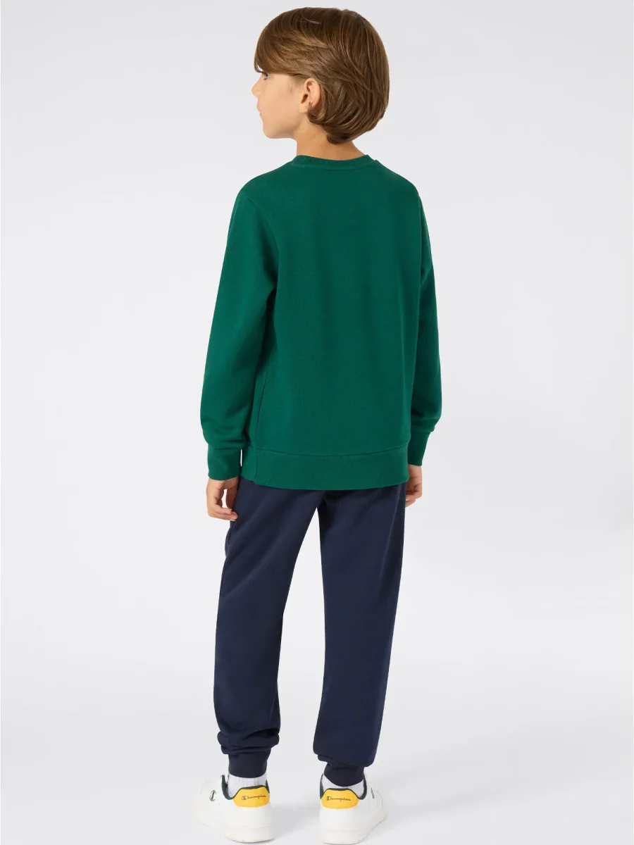 TUTA LOGO CHAMPION DA BAMBINO VERDE - immagine 4