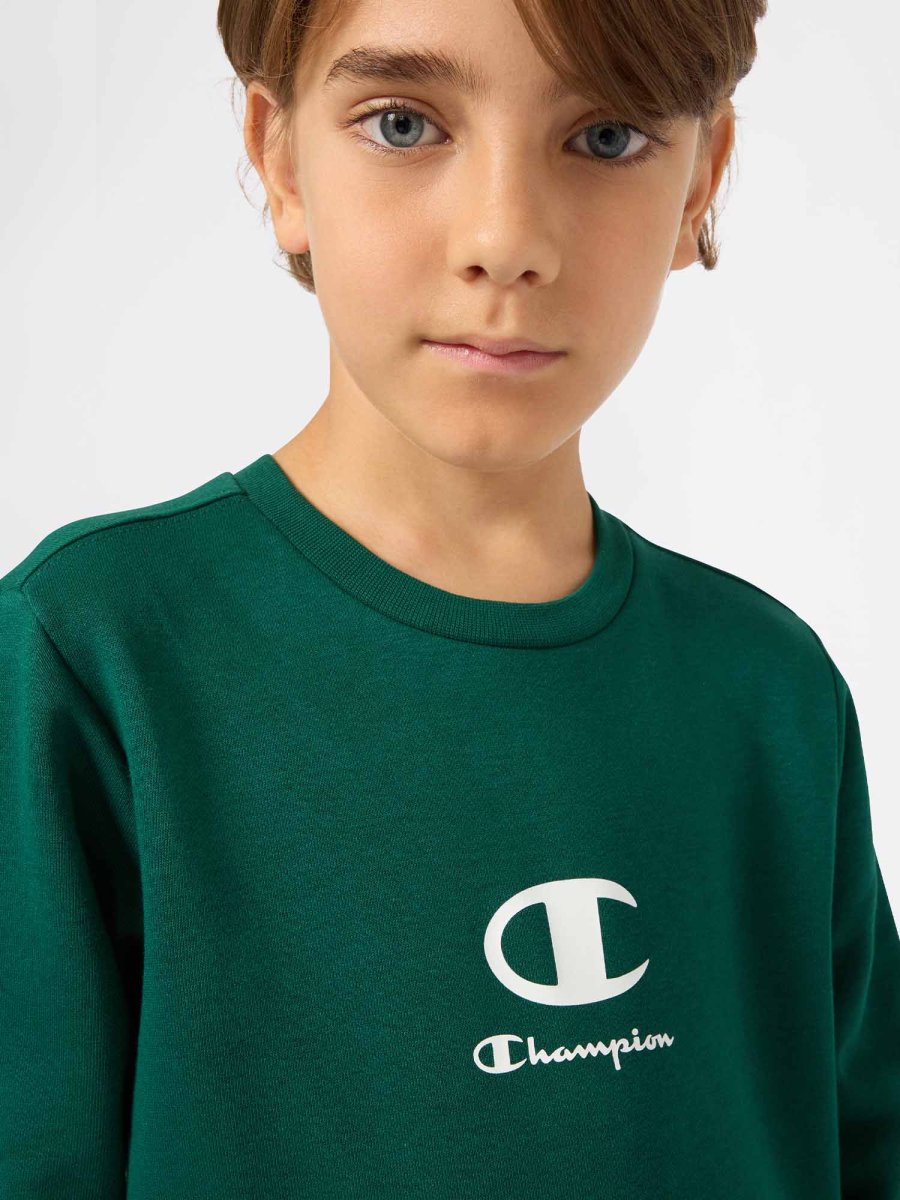 TUTA LOGO CHAMPION DA BAMBINO VERDE - immagine 5