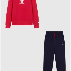 TUTA LOGO CHAMPION DA BAMBINO BORDEAUX