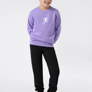 TUTA LOGO CHAMPION DA BAMBINO LILLA