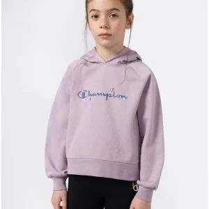 FELPA CON CAPPUCCIO CHAMPION DA BAMBINA LILLA