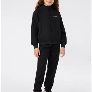 TUTA FULL ZIP CHAMPION DA BAMBINA NERO