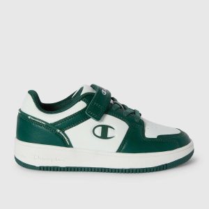SNEAKERS RD18 2.0 LOW CHAMPION BAMBINO BIANCO VERDE
