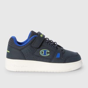SNEAKERS CON STRAP RD18 CHAMPION BAMBINO BLU
