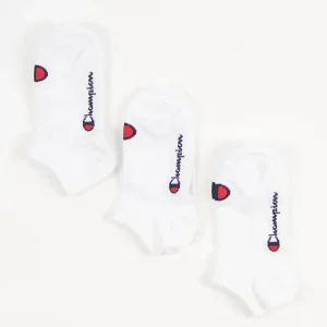 CHAMPION CALZE 3 PZ MODELLO ALLA CAVIGLIA BIANCO