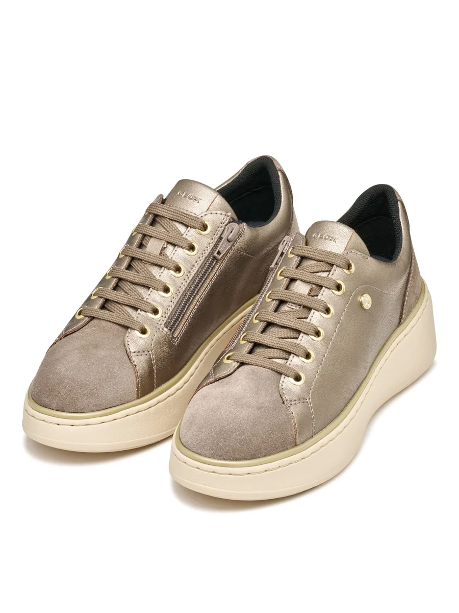 SNEAKERS SUNNETTY GEOX DA DONNA PLATINO