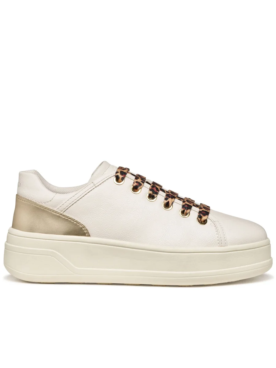 SNEAKERS SPHERICA ECUB 2 GEOX DA DONNA BIANCO ORO - immagine 2
