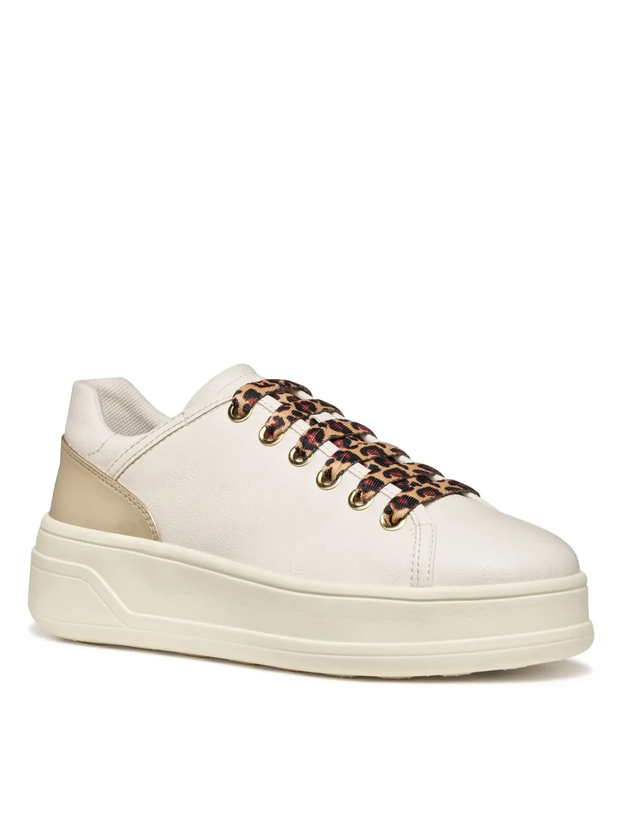 SNEAKERS SPHERICA ECUB 2 GEOX DA DONNA BIANCO ORO - immagine 3