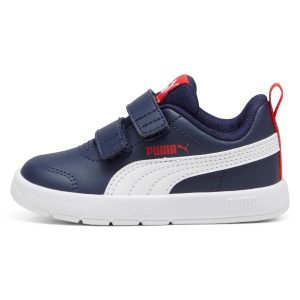 SNEAKERS CON STRAP COURTFLEX V3 PUMA BAMBINO BLU