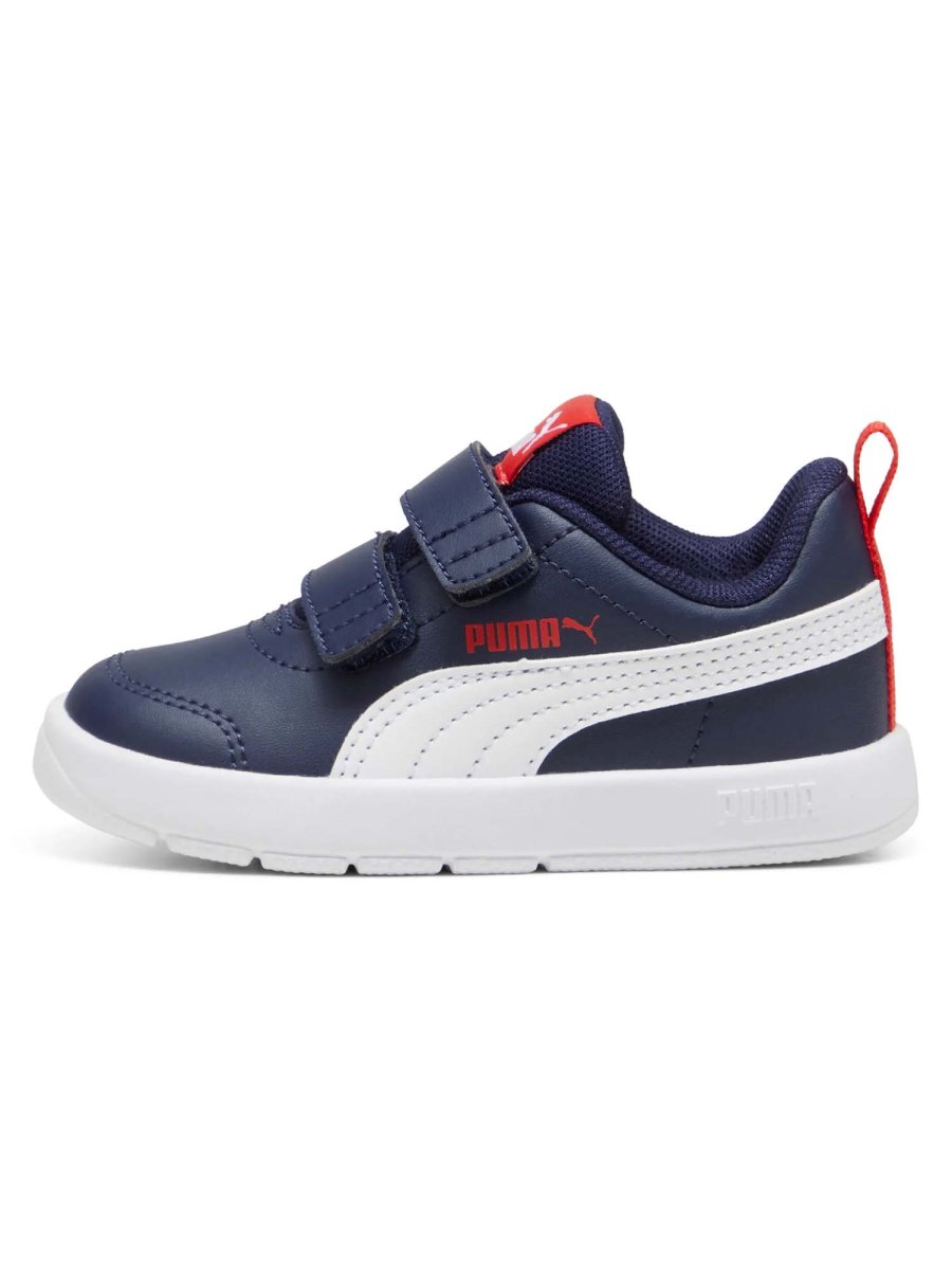 SNEAKERS CON STRAP COURTFLEX V3 PUMA BAMBINO BLU
