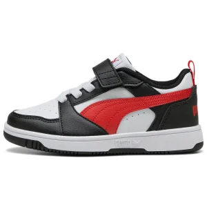 SNEAKERS REBOUND V6 LOW PUMA DA BAMBINO BIANCO ROSSO