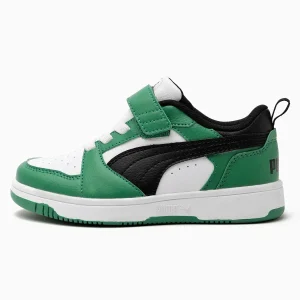 SNEAKERS REBOUND V6 LOW PUMA DA BAMBINO BIANCO VERDE