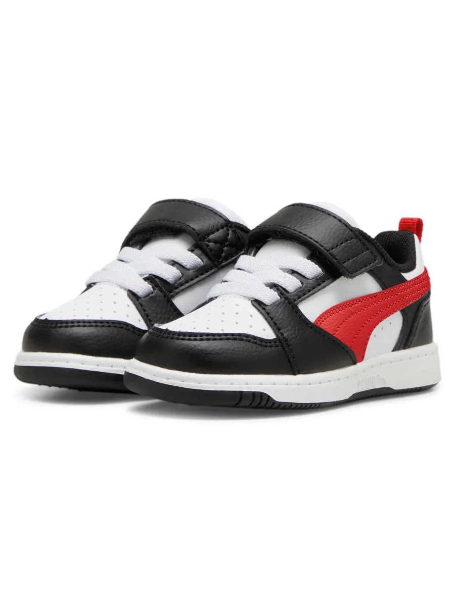 SNEAKERS REBOUND V6 LOW PUMA DA BIMBO BIANCO ROSSO - immagine 3