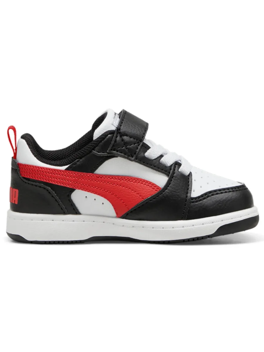 SNEAKERS REBOUND V6 LOW PUMA DA BIMBO BIANCO ROSSO - immagine 4