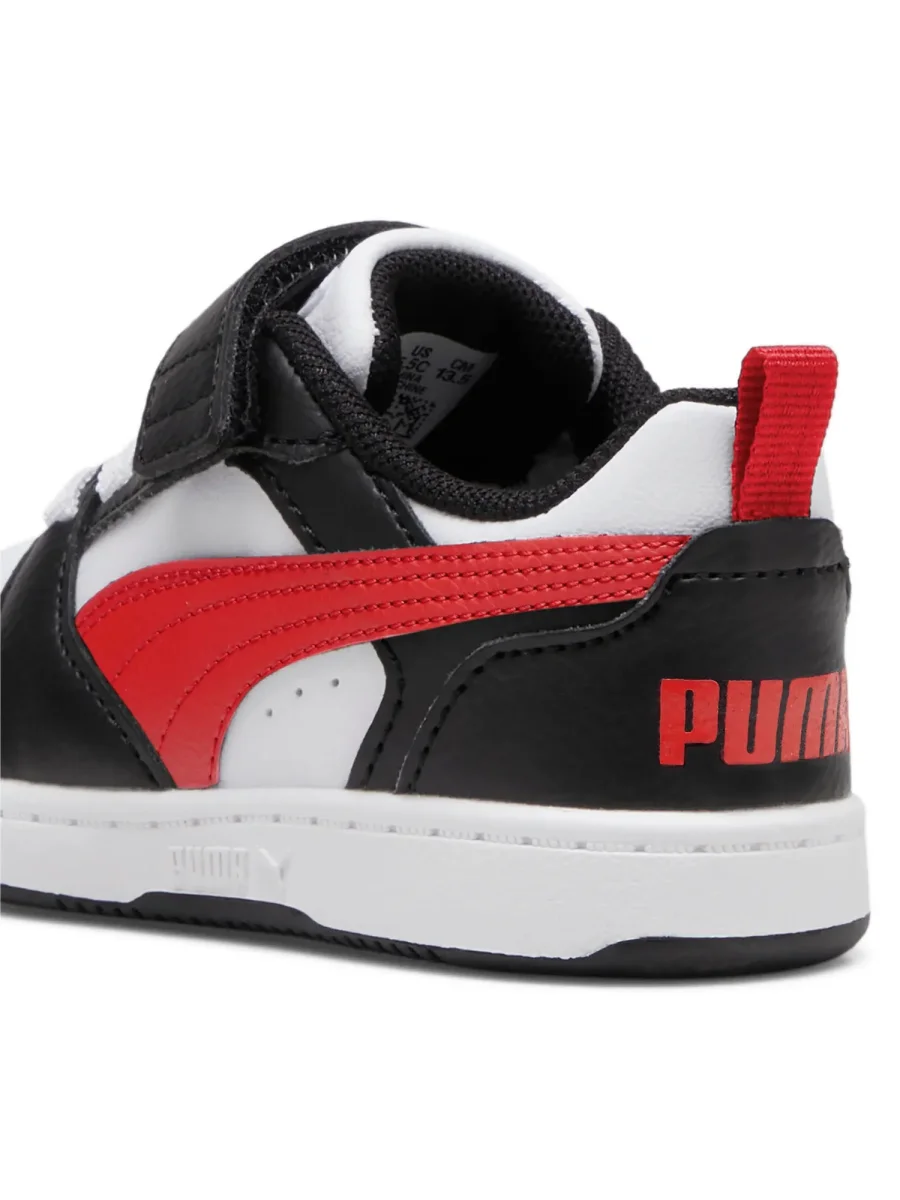 SNEAKERS REBOUND V6 LOW PUMA DA BIMBO BIANCO ROSSO - immagine 5