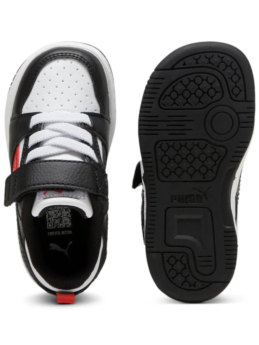 SNEAKERS REBOUND V6 LOW PUMA DA BIMBO BIANCO ROSSO - immagine 6