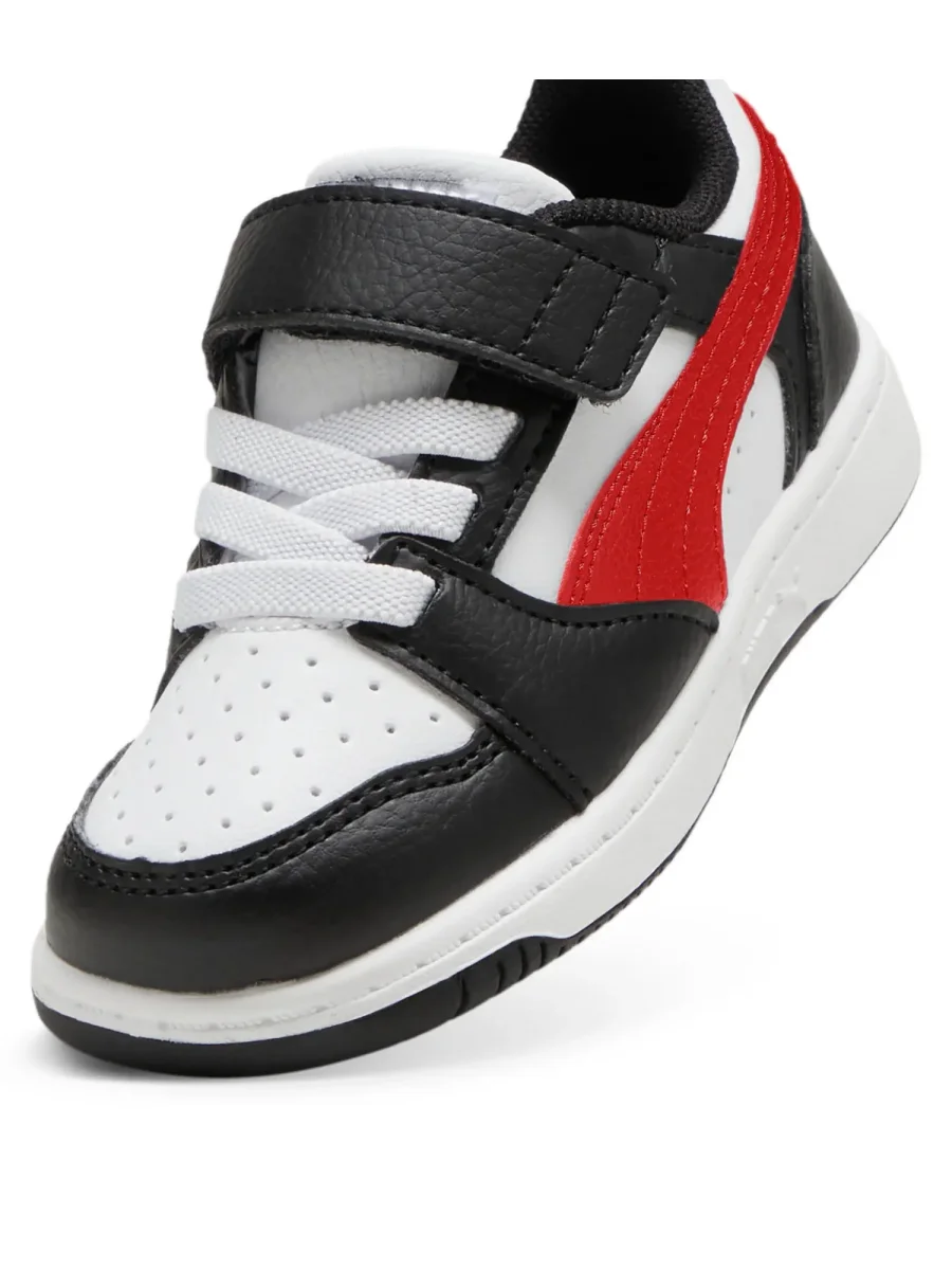 SNEAKERS REBOUND V6 LOW PUMA DA BIMBO BIANCO ROSSO - immagine 7