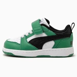 SNEAKERS REBOUND V6 LOW PUMA DA BIMBO BIANCO VERDE