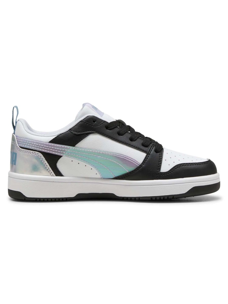 SNEAKERS REBOUND V6 LOW SPACE BELLE PUMA DA RAGAZZA NERO VIOLA - immagine 4