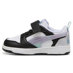SNEAKERS REBOUND V6 LOW SPACE BELLE PUMA DA BAMBINA BIANCO VIOLA