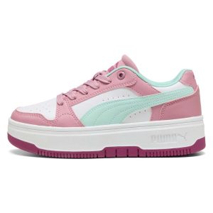 SNEAKERS REBOUND FEMME PUMA DA BAMBINA BIANCO ROSA