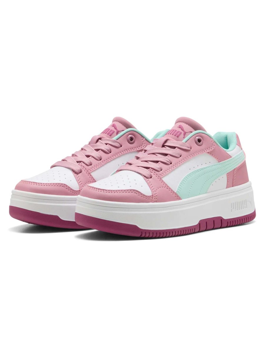 SNEAKERS REBOUND FEMME PUMA DA BAMBINA BIANCO ROSA - immagine 3