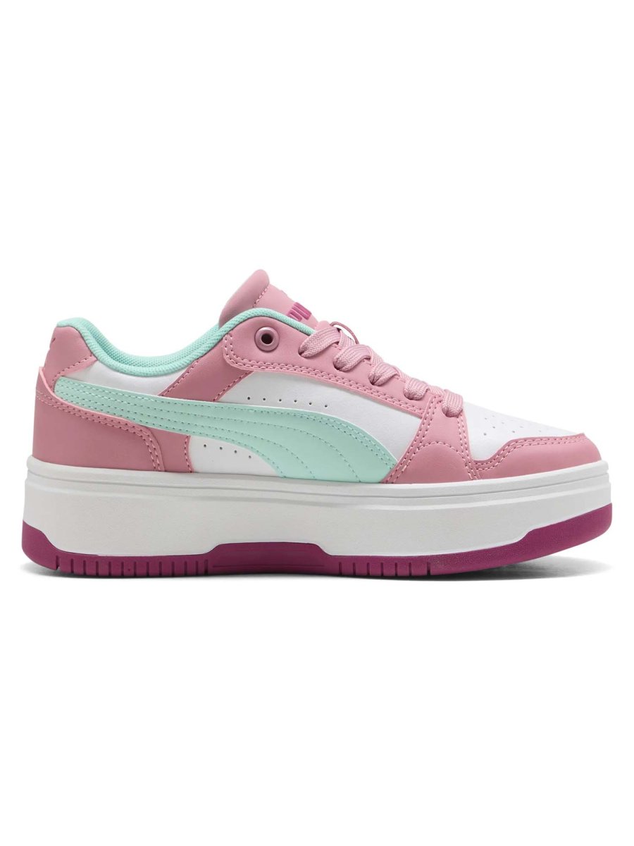 SNEAKERS REBOUND FEMME PUMA DA BAMBINA BIANCO ROSA - immagine 4