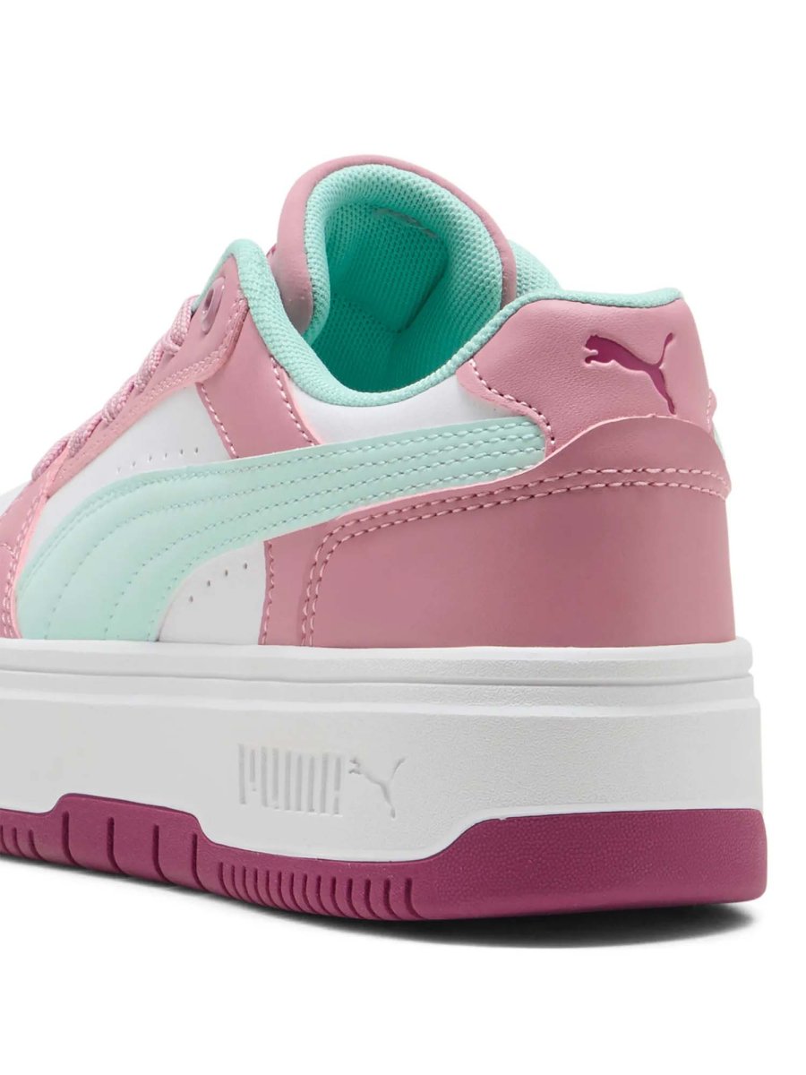 SNEAKERS REBOUND FEMME PUMA DA BAMBINA BIANCO ROSA - immagine 5