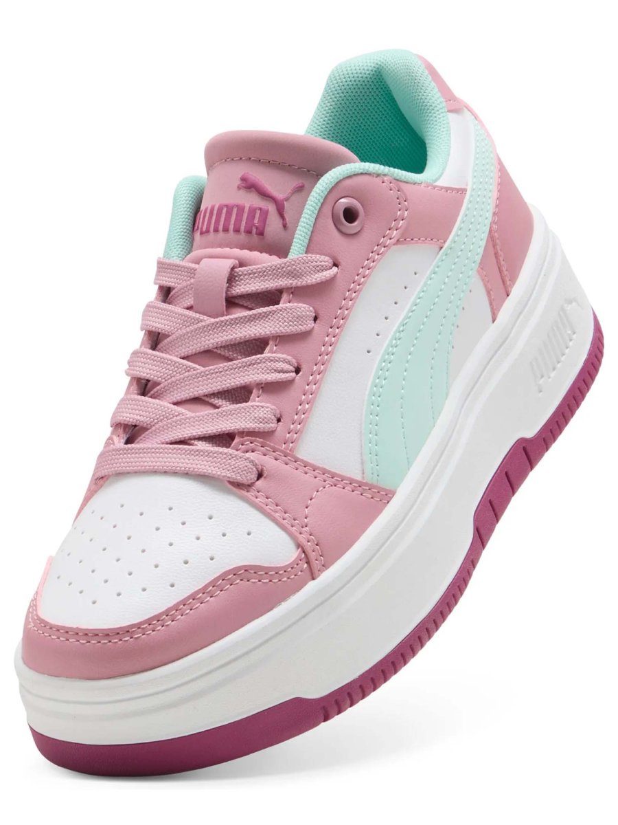 SNEAKERS REBOUND FEMME PUMA DA BAMBINA BIANCO ROSA - immagine 7