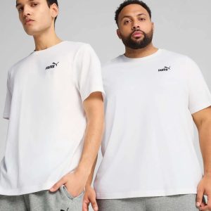 T-SHIRT ESSENTIAL SMALL PUMA UOMO BIANCO