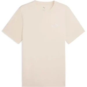 T-SHIRT GIROCOLLO PUMA DA UOMO BEIGE