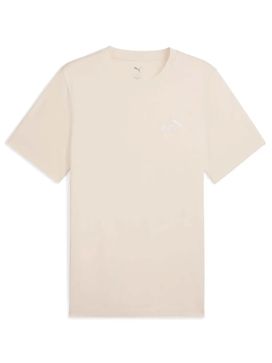 T-SHIRT GIROCOLLO PUMA DA UOMO BEIGE