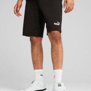 Shorts Essentials No. 1 Logo Jersey da uomo in nero