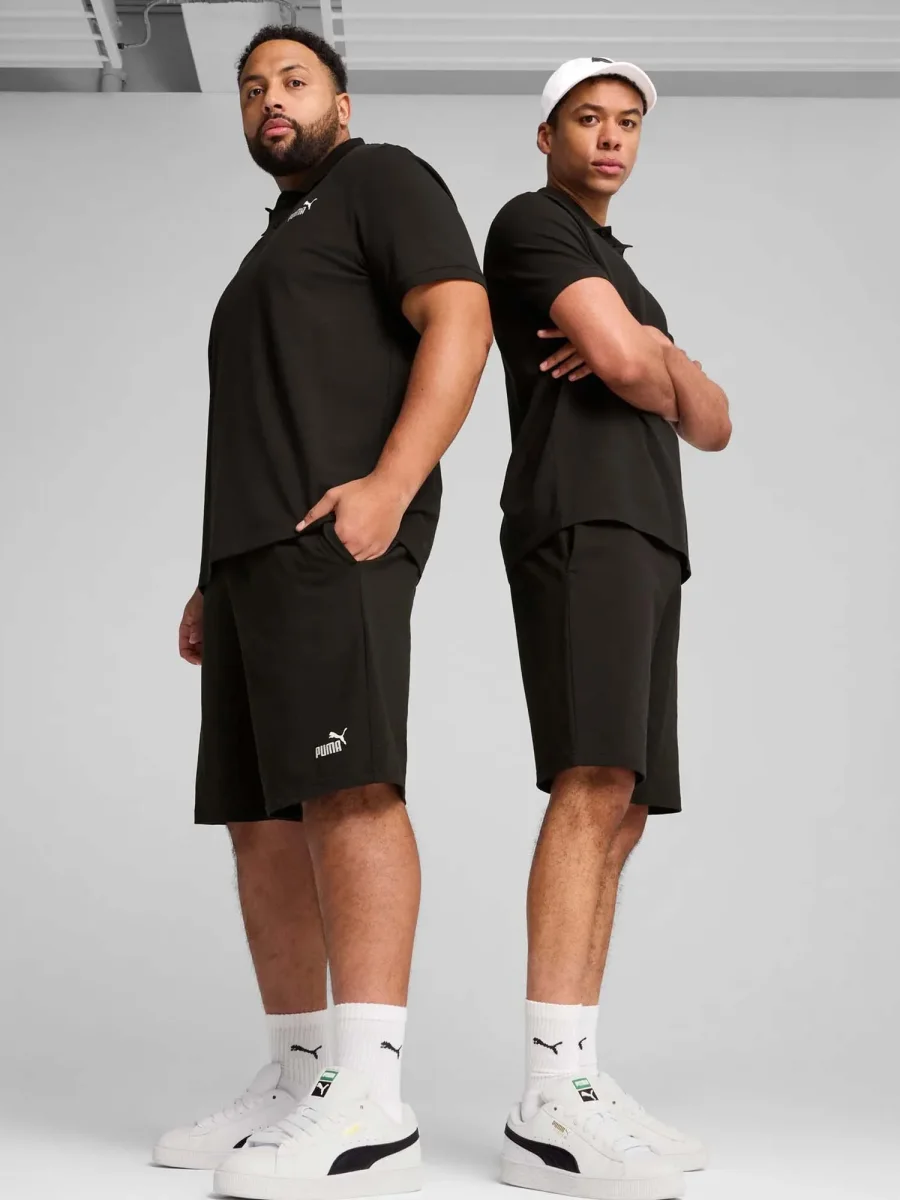 Shorts Essentials No. 1 Logo Jersey da uomo in nero - immagine 6