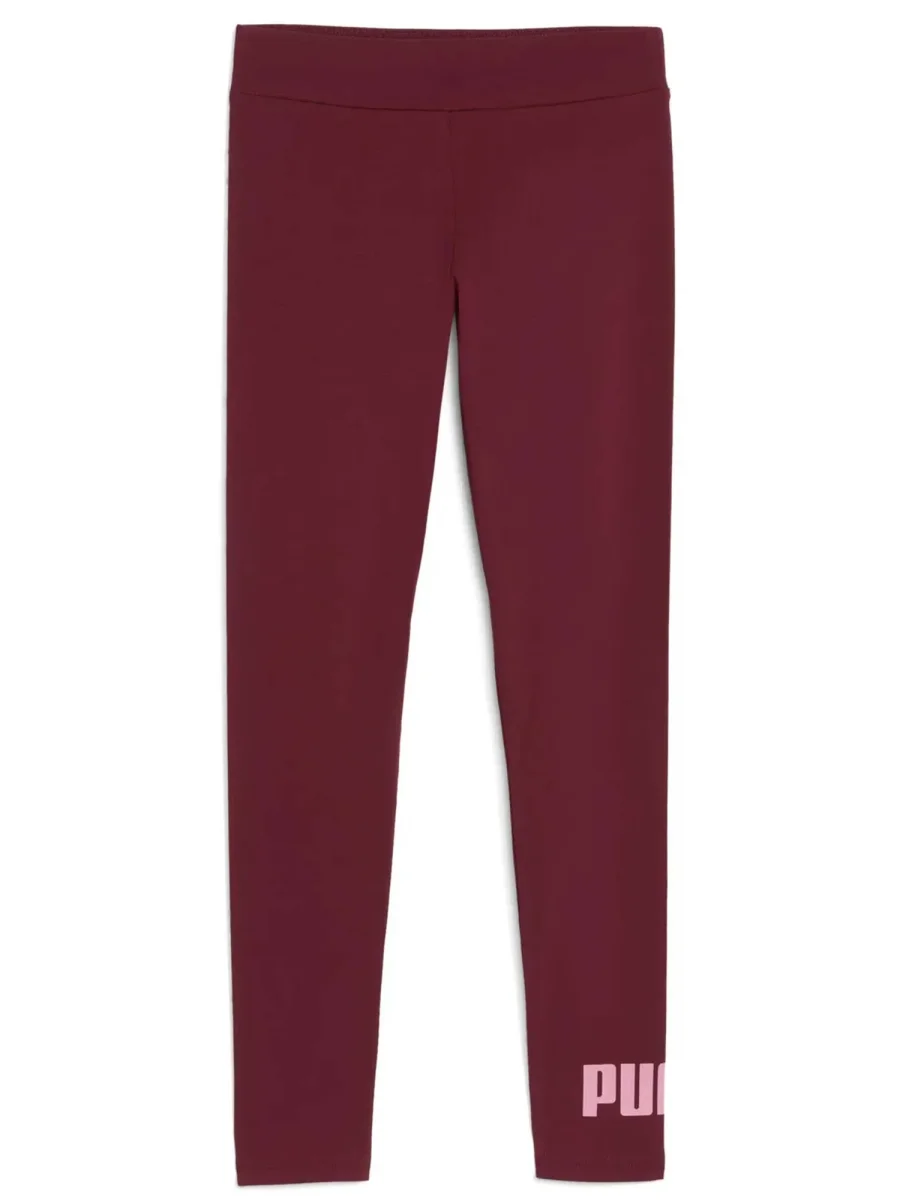 LEGGINGS LOGO ESSENTIAL PUMA DA RAGAZZA BORDEAUX - immagine 3