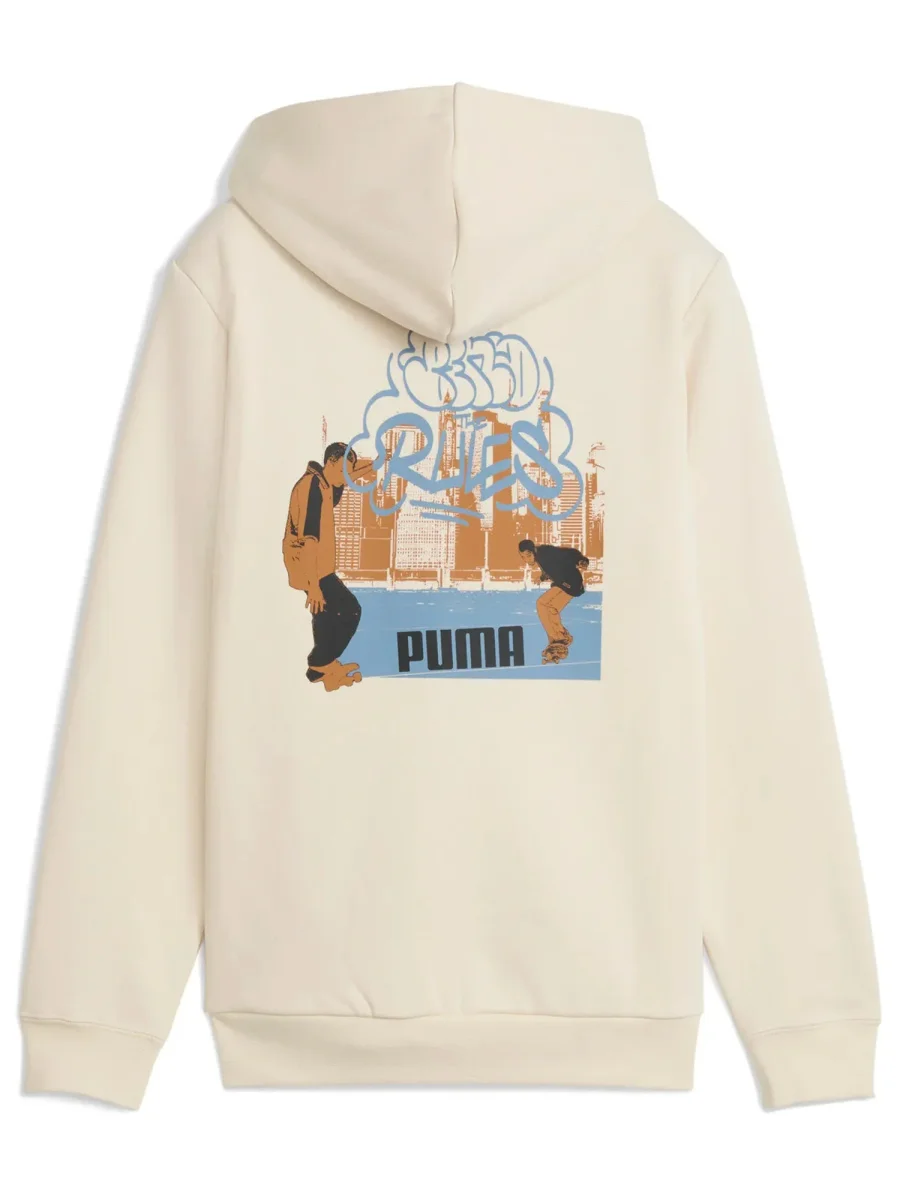 FELPA CON ZIP PUMA DA BAMBINO PANNA - immagine 3